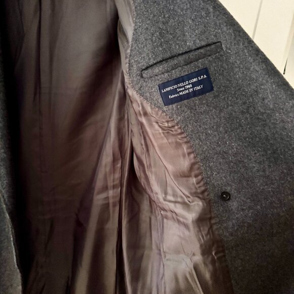 Double-Breasted Coat • Gray • Quince • WM - Picture 8 of 11